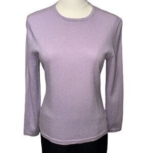 Neiman Marcus The Cashmere Collection Lavender 100% Cashmere Sweater Sz XL P